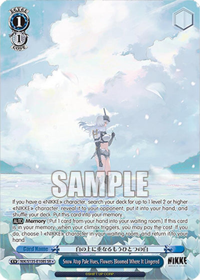 (NIK/S135-E108S) Snow Atop Pale Hues, Flowers Bloomed Where It Lingered