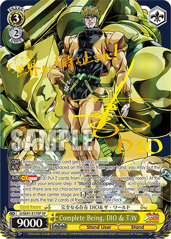(JJ/SE41-E17SP) Complete Being, DIO & T.W