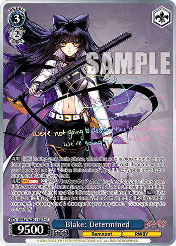 (RWBY/WXE01-54SP) Blake: Determined