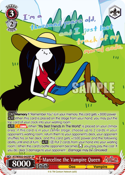 (AT/WX02-042SP) Marceline the Vampire Queen